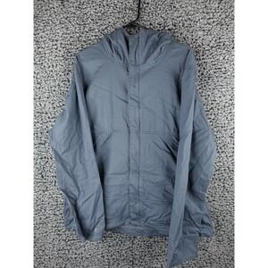 Merrell Mens Fullzip Windbreaker Jacket Size S Green‎ Polyester Hooded Outerwear